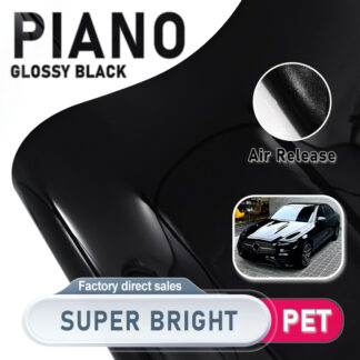 Piano Glossy Black – PET, Air Release, Super Bright